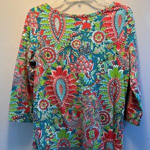 Talbots Floral Multicolor Women's Top